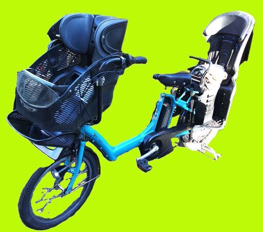 e222土日もお子様と土足のままいろいろなタイプの電動自転車のご試乗可能です  ️電動自転車・リサイクル専門店　　ご試乗をしてから、ご購入できます。  ２０インチ、チャイルドシート、２人乗り、３人乗り、１人乗り電動自転車  バカ良心的な電動自転車屋１００日間・安心の無料点検・️無料交換保証サービス付き  後ろチャイルドシートを大きめのかごに変更のオプション無料です。  バッテリーは新品の９０％以上の性能です。  １回の充電で３