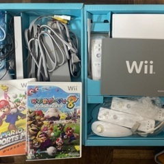 【ネット決済】Wii本体＋カセット3枚