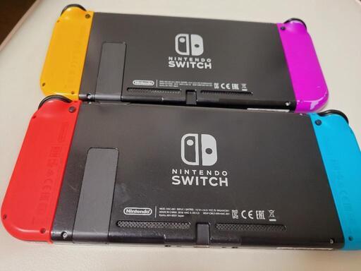 お取引中なので他の方はご遠慮ください！2019年度製(紫・オレンジ)Switch(ジャンク)