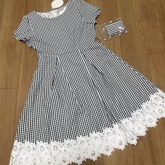 新品タグ付き♡PATTERN Fionaのギンガム柄ワンピースです☺️