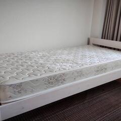 北欧風 家具 ベッド シングルベッド 白 ホワイト 