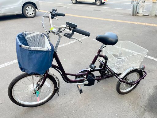 ミムゴ365 電動アシスト 三輪自転車 アシらくチャーリー MG-TRM20EB 前後カゴ