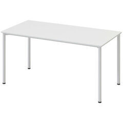ホワイト色のデスク テーブル　(美品)　横幅 150cm × 奥...