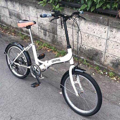 ★お届け可!!★ 20インチ 折りたたみ自転車 『GRAPHIS』 6段変速