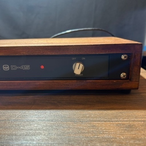 AMCRON CROWN D-45 D45 クラウン パワーアンプ　自作キャビネット　スピコンケーブル×2　１００v変換アダプター付属