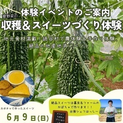 【6/9日13:00開催】夏野菜収穫体験＆かぼちゃスイーツ...
