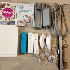中古 Nintendo Wii 本体+ソフト2個セット　コントロ...