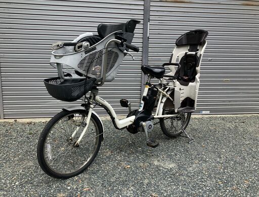 幼児2人同乗可能な電動アシスト自転車（前後輪タイヤ新品交換済）中古整備済
