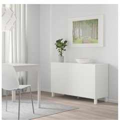 IKEA 棚　収納棚　ベストー　ホワイト　家具 オフィス用家具 机