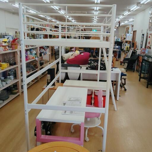 IKEA スヴェルタ ロフトベッド（白）引き取り限定状態◎ (さくらそう 