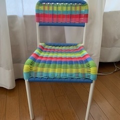 IKEA キッズチェア　カラフル　レインボーカラー　子供用椅子　...