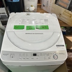 早い者勝ち大セール‼️‼️＋ご来店時、ガンお値引き‼️SHARP(シャープ) 2018年製 6.0kg 洗濯機🎉