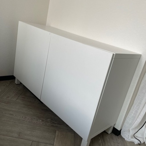 IKEA 棚 収納棚 ベストー ホワイト 家具 オフィス用家具 机 イケア棚の