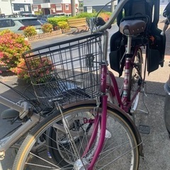 子供乗せ自転車　こども乗せ2人乗り自転車　ママチャリ