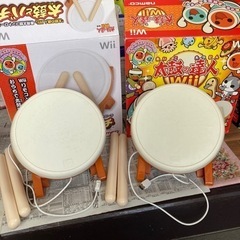Wii 太鼓の達人　専用太鼓コントローラ　太鼓とバチ　2個セット