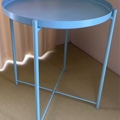 IKEA GLADOM トレイテーブル　ブルー　