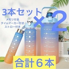 【2組セット価格】グラデーションカラー　ウォーターボトル　3サイ...