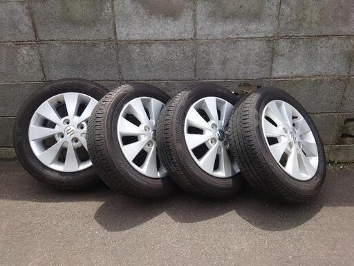 スズキ純正アルミホイール タイヤ 4本セット スズキ純正アルミホイール