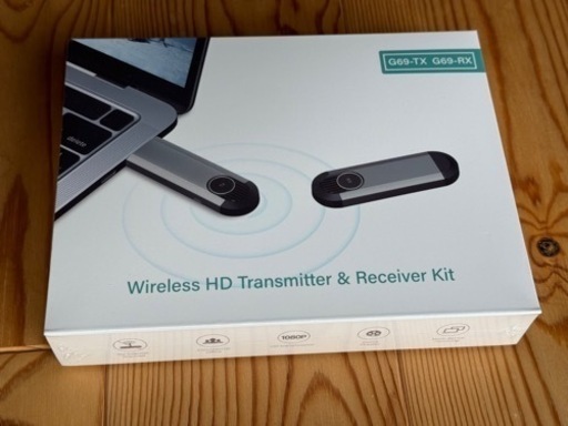 【新品未使用】ワイヤレス HDMI 送受信機セット ワイヤレス HDMI トランスミッタ＆レシーバー