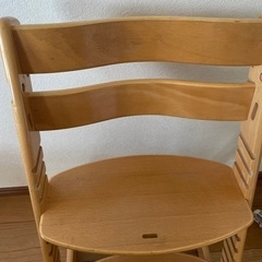 子ども椅子　　ハイチェア　木製椅子　日本育児