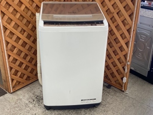 【愛品館江戸川店】保証充実　日立　2019年製　8.0kg全自動洗濯機　BW-V80E