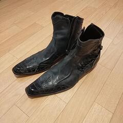 【90s】モルガン　サイドレース　靴 ブーツ