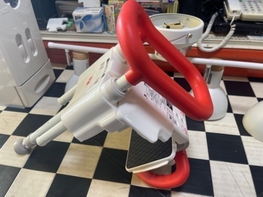 【リサイクルサービス八光】幅21㎝　アロン化成　安寿　ユニットバス対応浴槽手すり UST-130UB　レッド