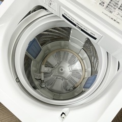 【超美品‼️】パナソニック 2019年製 7.0kg全自動洗濯機 エコナビ搭載 高級ガラストップ ホワイト♪