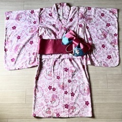 サンリオ浴衣🐰(マイメロディ)帯(シナモロール)セット子供服