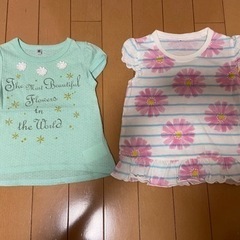 ⑩【中古品】80 Tシャツ 女の子 子供用品 子供服 ベビー服