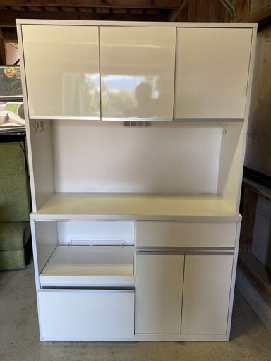 【糸島市内 送料無料】 キッチンボード　食器棚　120cm　ナフコ　0526-5