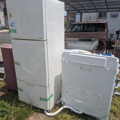 ジャンク　冷蔵庫　二槽式洗濯機