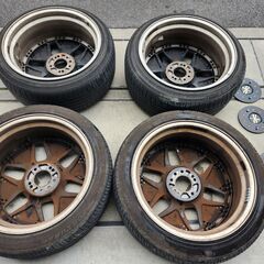 RAYS GENOME　18インチタイヤホイールセット　深リムデザイン　ＶＯＸＹ等のミニバンやセダン等に