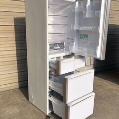 HITACHI 冷蔵庫 R-S4000H 401L 2018年製 右開き HITACHI 5ドア冷蔵庫 R-S4000H 2018年製401L ガラスドア