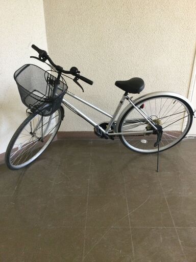 【北見市発】TAKEDA INDUSTRY SOURCE CITY 自転車 GF0018844 6段変速 27インチ シルバー (E2794wY)