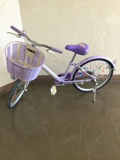 【北見市発】ECOPAL ジュニア自転車 B9C51304 20インチ 紫 (E2797wY)