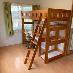 奥本木工所製　システムデスク　椅子付き