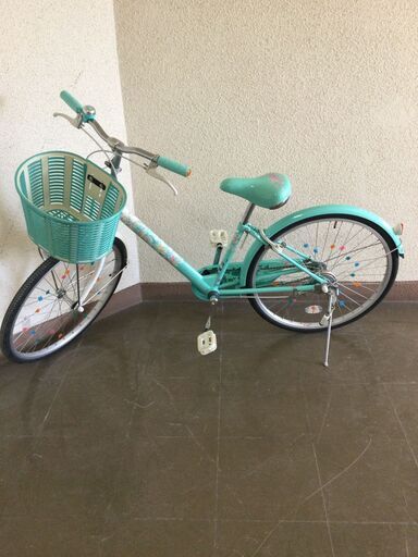 【北見市発】ブリジストン BRIDGESTONE ECOPAL ジュニア自転車 B9G48087 24インチ 緑 (E2799rawY)