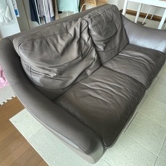 値下げ】 3人掛け本革 ソファ
