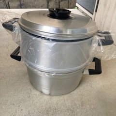2段蒸し鍋生活雑貨 調理器具 鍋、グリル