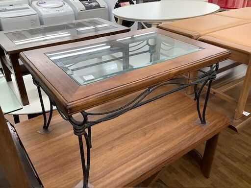 1時間の無料軽トラック貸出サービス！【大塚家具】アンティーク調ガラストップローテーブルのご紹介