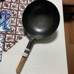 【受付者決定】鉄製中華鍋 フライパン