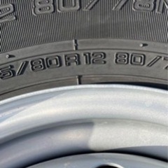 145/80R12 4本新車取り外し タイヤ、ホイール