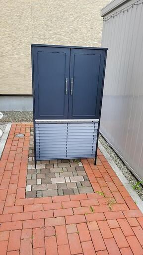 新品　組み立て済みエアコン　室外機収納　室外機カバー