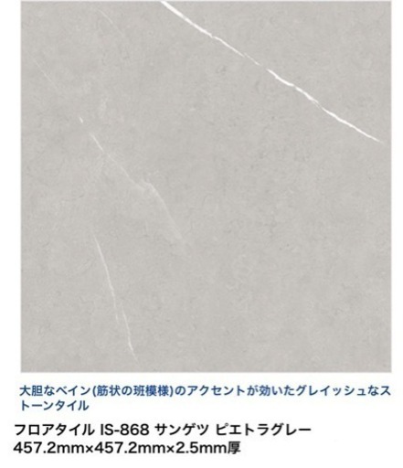 【お譲り先決定】中古　サンゲツ　フロアタイル　石目調
