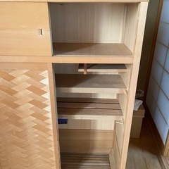 高級 茶箪笥 天然木 お茶道具