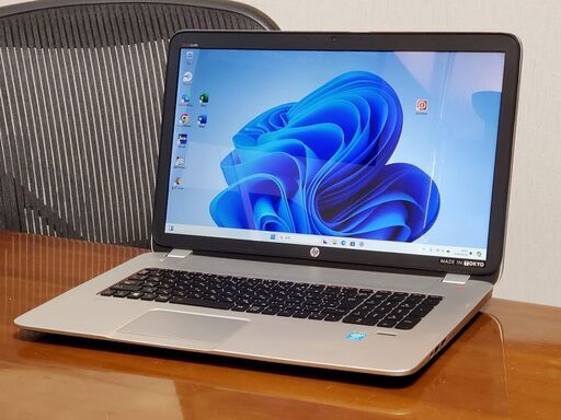 HP 巨大17インチ/高精細【win10+win11 起動7秒 CPUスコア5351】i7 新品SSD256GB office /JW-CAD