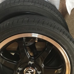 タイヤ、アルミホイル4本セット