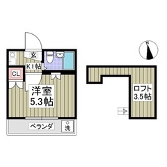 （（１Ｋ）） 💖鶴ヶ島市💖便利なロフト付き物件💖フリーレン…
