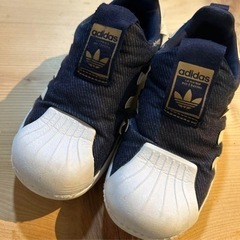 adidasスリッポン18㎝　デニム風